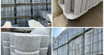 滨州 芝麻白花岗岩挡车柱、隔离柱多少钱