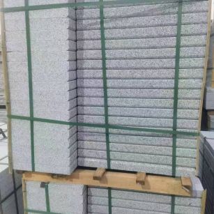 滨州 5公分芝麻白，倒斜角，室外楼梯踏步