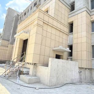 滨州 黄金麻干挂，工地实拍