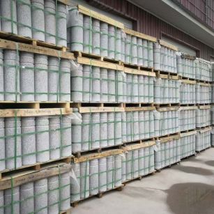 滨州 芝麻白挡车柱、阻车桩、隔离柱