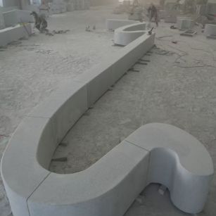 滨州 花岗岩整石坐凳拼装