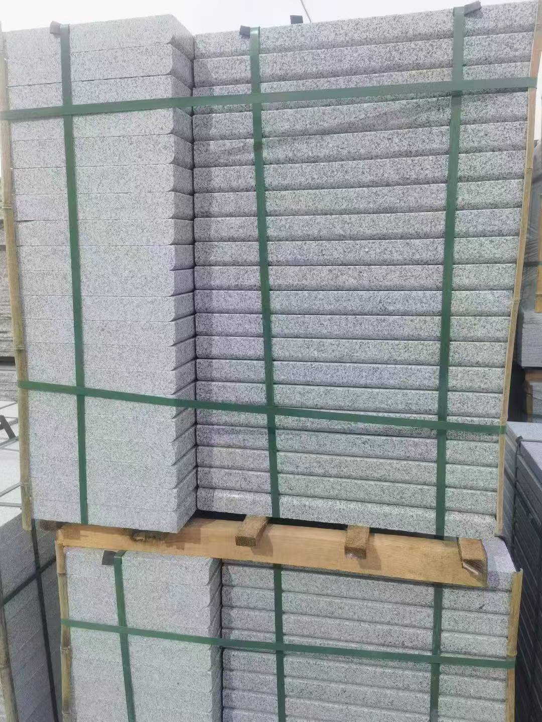 滨州 5公分芝麻白，倒斜角，室外楼梯踏步