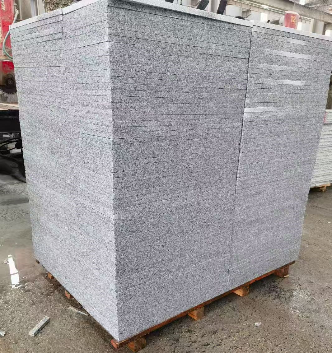 滨州 火烧面地铺石，街道广场园林市政工程板，1.8~5.0厚均有现货