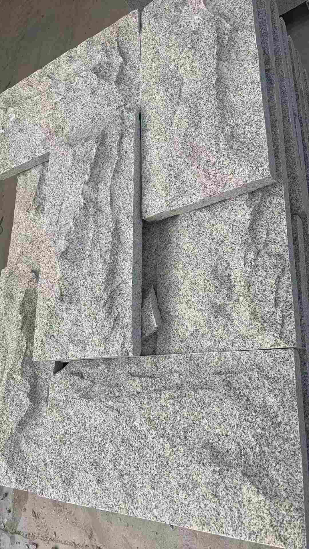 滨州 芝麻白自然面花岗岩成品板