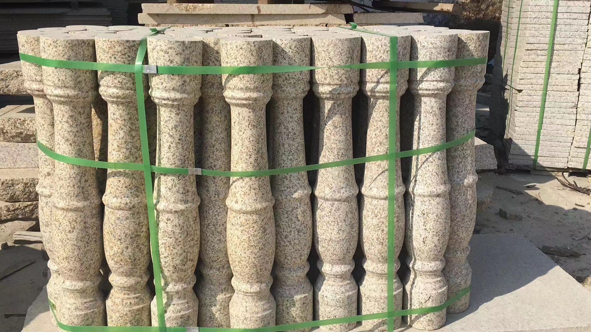 滨州黄金麻石栏杆扶手